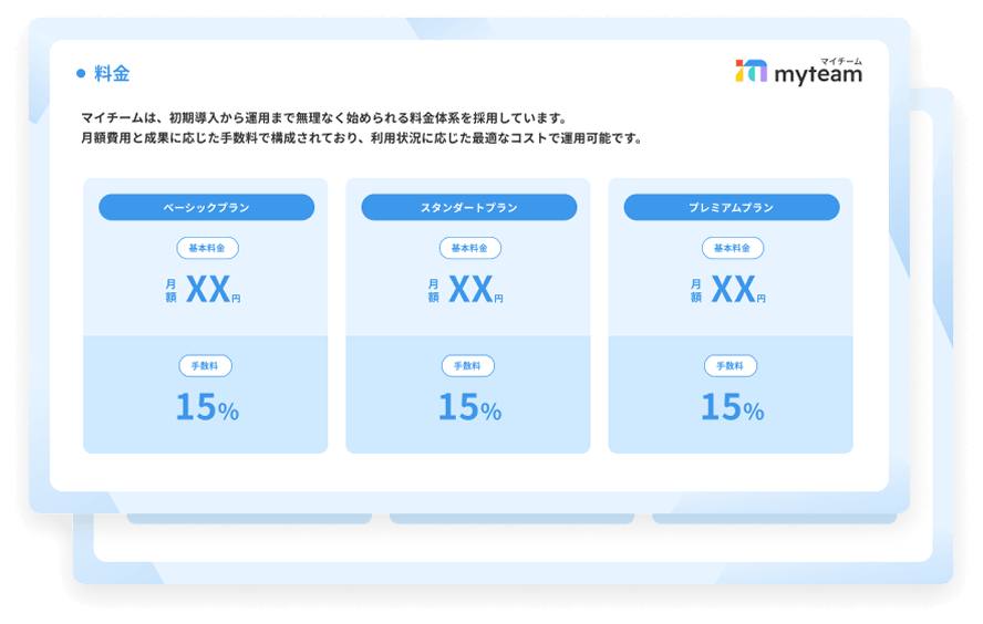 マイチーム資料のイメージ