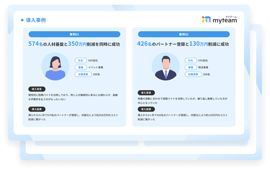 マイチーム資料のイメージ
